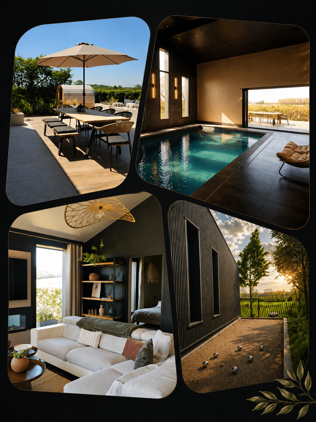 Gîte 9 personnes à Merris avec piscine, spa et sauna
